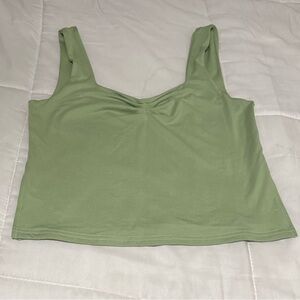 NWOT- Green Scoop Neck Tank Top - Women